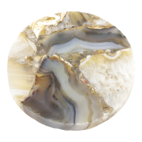 Onderzetter agaat zwart/goud