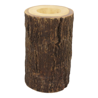 Waxinelichthouder hout boomstam 1