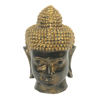 Beeld resin boedhha hoofd goud