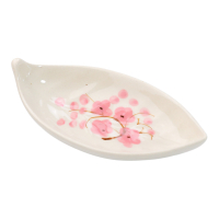 Theeschaaltje keramiek blad bloesem roze