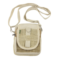 Schoudertas hennep creme