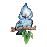 Wanddeco "Burung Aneh" Blue