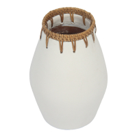 Vaas Nadia rotan tabs wit