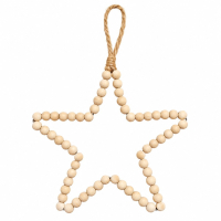 Kralen hanger ster naturel S
