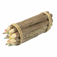 Potlood gekleurd boomschors set10 M