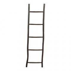 Decoratie ladder Lena zwart L