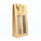 Cadeau wijntas 2 flessen met venster set10