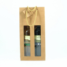 Cadeau wijntas 2 flessen met venster set10