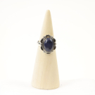 Ring zilver Mt. 7/55 Lapis Lazulli RAJ6