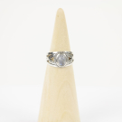 Ring zilver Mt. 8/57 Maansteen HR149