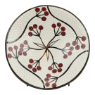 Schaal terracotta stippen bloesem S