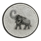 Schaal terracotta stippen olifant S