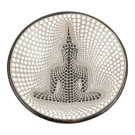 Schaal terracotta stippen boeddha S