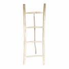 Decoratie ladder hout wit Kayo L
