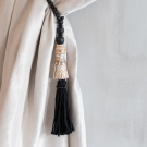 Collier coquillage Bayu noir