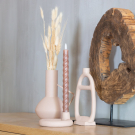 Candle holder taupe Amara
