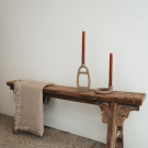 Candle holder taupe Amara