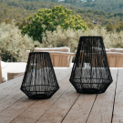 Windlicht zwart Atlas S