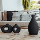 Houten vaas Abstract M