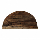 Wandplank hout kabelwiel vintage