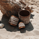 Mand schelp Kazuri Set 3