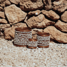 Mand schelp Kazuri Set 3