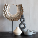 Waxinelichthouder terracotta Maret