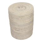 Basket with lid rattan Zazu M