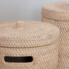 Basket with lid rattan Zazu S