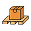 FRAGILE: pallet packed